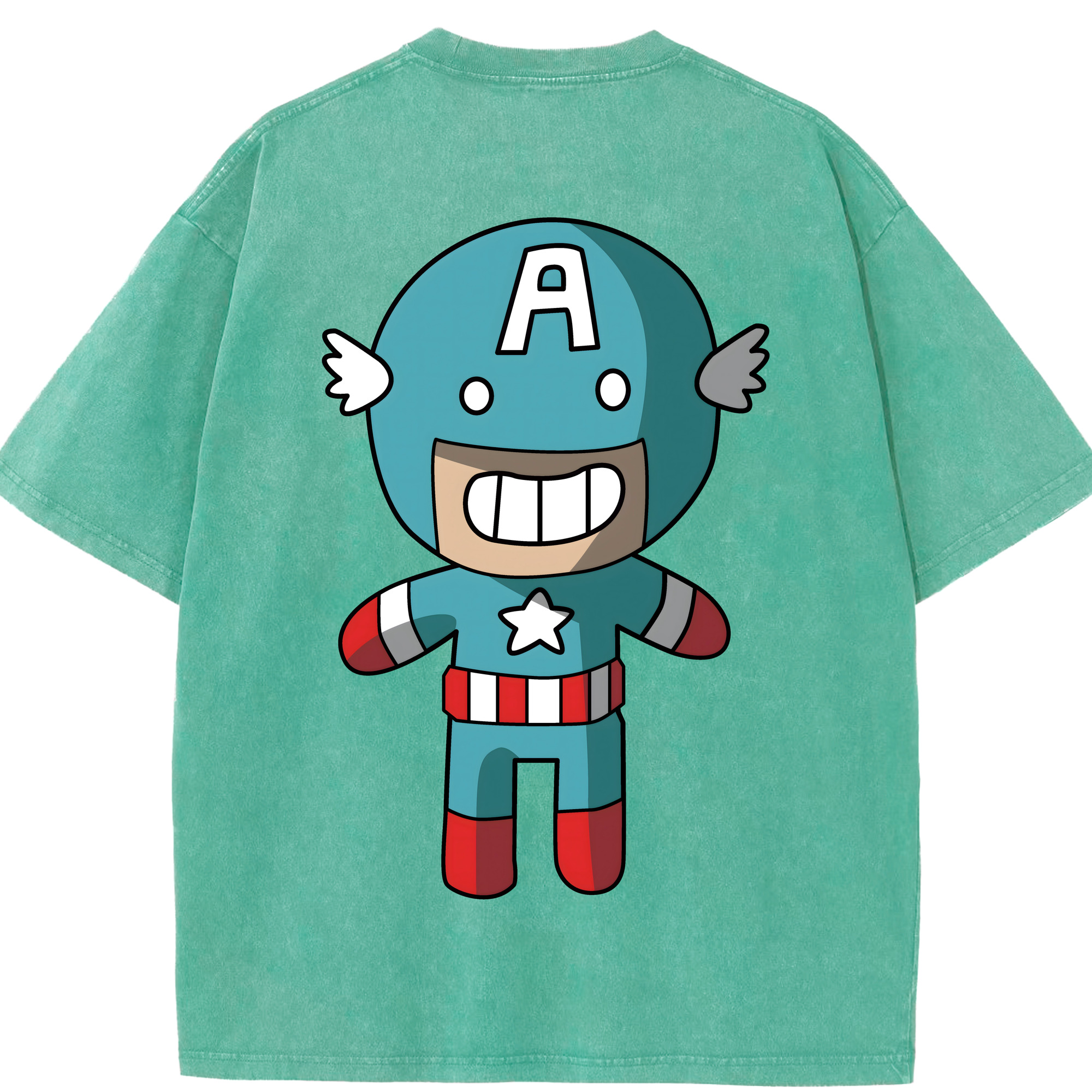 （画像用） アベンジャーズ The Avengers 綿100% ヴィンテージ風 半袖Tシャツ（背面プリント）